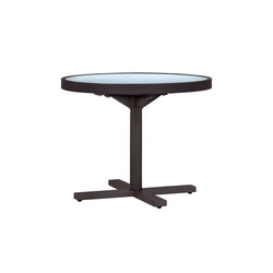 DUO GLASS TOP SIDE TABLE ROUND 53 | Contract tables | JANUS et Cie