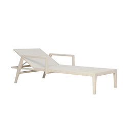 QUINTA FULLY WOVEN CHAISE LOUNGE WITH ARMS | Lettini giardino | JANUS et Cie