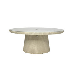 STRADA GLASS TOP DINING TABLE ROUND 180 | Dining tables | JANUS et Cie