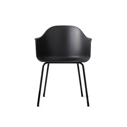 Harbour Dining Chair | Steel base / Black Plastic | Chaises | Audo Copenhagen