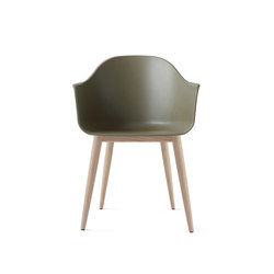 Harbour Dining Chair | Wood base / Natural Oak / Olive Plastic | Sillas | Audo Copenhagen