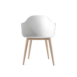 Harbour Dining Chair | Wood base / Natural Oak / White Plastic | Sillas | Audo Copenhagen