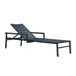 DUO STACKABLE CHAISE LOUNGE WITH ARMS | Lettini giardino | JANUS et Cie