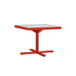 DUO GLASS TOP SIDE TABLE SQUARE 53 | Dining tables | JANUS et Cie