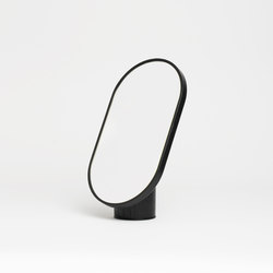 Woodturn Mirror Black | Miroirs de bain | tre product