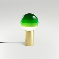 Dipping Light Verde-Latón Cepillado | Lámparas de sobremesa | Marset