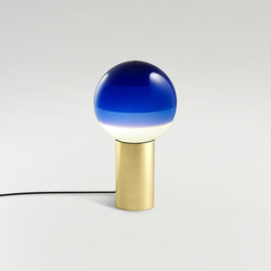 Dipping Light Azul-Latón Cepillado | Lámparas de sobremesa | Marset