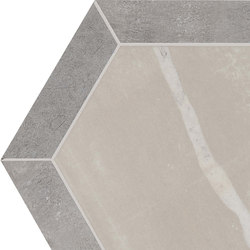 Stoneone | Grey Esagono | Ceramic tiles | Marca Corona