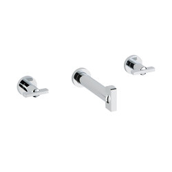 Le 11 | Trim only for wall mounted 3-hole basin mixer | Wash basin taps | THG Paris