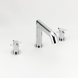 Nano | Rim mounted 3-hole basin mixer | Wash basin taps | THG Paris