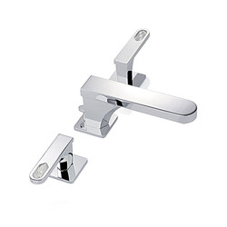 Profil | with lever Rim mounted 3-hole basin mixer