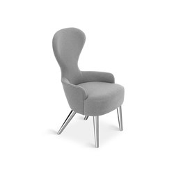 Wingback Dining Chair Chrome Leg Hallingdal 65 | Stühle | Tom Dixon