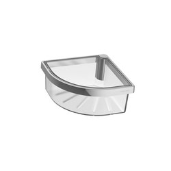 Chic 14 Shower basket with plastic caddy, corner model | Soap holders / dishes | Bodenschatz