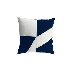 Cushions | Geometric Night Blue/White