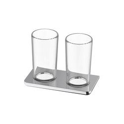 Liv Double glass holder | Bathroom accessories | Bodenschatz