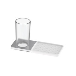 Liv Glass holder and soap holder | Bathroom accessories | Bodenschatz