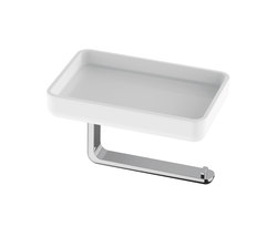 Liv Toilet paper holder and storage dish | Bath shelves | Bodenschatz