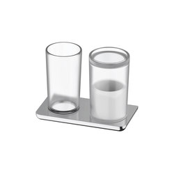 Liv Glass holder and hygiene utensils box | Portes-brosses à dents | Bodenschatz