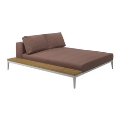 Grid Chill Chaise Unit | Sun loungers | Gloster Furniture GmbH