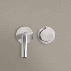 PB SET02 | Wall mounted cold water tap with 220mm spout | Grifería para lavabos | COCOON
