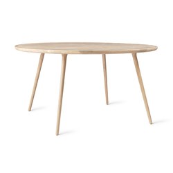 Accent Dining Table - Mat Lacquered Oak - Ø140 |  | Mater