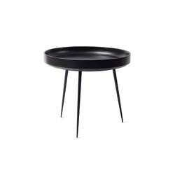 Bowl Table - Black Stained Mango Wood- L | Side tables | Mater