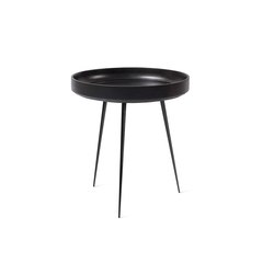 Bowl Table - Black Stained Mango Wood- M | Side tables | Mater
