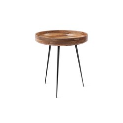 Bowl Table - Natural Lacquered Mango Wood- M | Beistelltische | Mater
