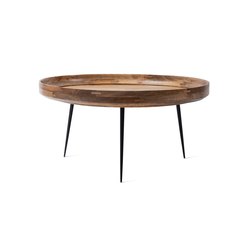 Bowl Table - Natural Lacquered Mango Wood- XL | Beistelltische | Mater