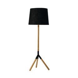Lathe Floor Lamp - Natural Oak Base | Free-standing lights | Mater