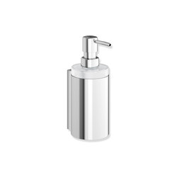 Distributeur de savon liquide avec support chromé brillant | 900.06.00040 | Distributeurs de savon / lotion | HEWI