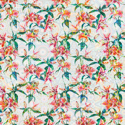 Walls By Patel | Wallpaper Mosaic Lilies 1 | Carta parati / tappezzeria | Architects Paper