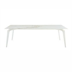 Odessa | Table De Repas - Rectangulaire Pietement Laque Blanc | Tables de repas | Ligne Roset