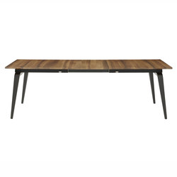 Odessa | Dining Table With Integral Extension Black Lacquered Base | Dining tables | Ligne Roset