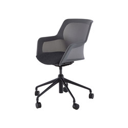 Piccione | Carver Chair Black Base On Castors | Chairs | Ligne Roset