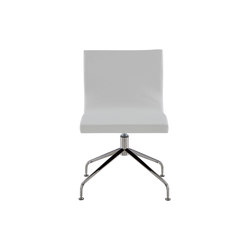 Sala | Desk Chair Central Pedestal - Brilliant Chrome | Chairs | Ligne Roset