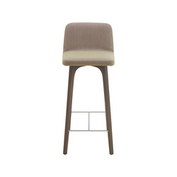 Vik | High Bar Chair Ash Grey-Stained Ash With Handle | Tabourets de bar | Ligne Roset