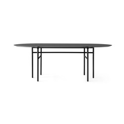 Snaregade Dining Table | Oval Black/ Charcoal | Dining tables | MENU
