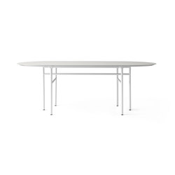 Snaregade Dining Table | Oval Light Grey/Mushroom | Dining tables | MENU