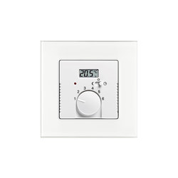 Room temperature controller with value display | Heating / Air-conditioning controls | Busch-Jaeger