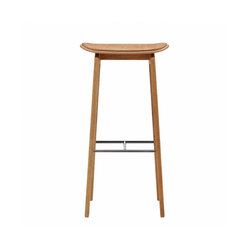 NY11 Bar Chair, Natural - Vintage Leather Camel, High 75 cm | Bar stools | NORR11