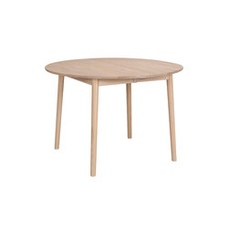 ZigZag table round 110(50)x110cm ash blonde | Dining tables | Hans K