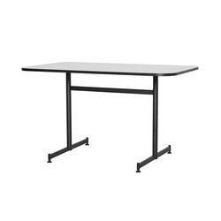 Plenum™ | Table | JH80 | Grey laminate | Black base | Dining tables | Fritz Hansen