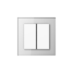 A Creation | F40 push button white glass | Push-button switches | JUNG