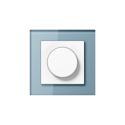 A Creation | rotary dimmer blue grey glass |  | JUNG