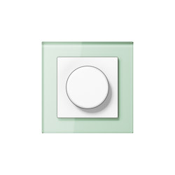 A Creation | rotary dimmer soft white glass | Switches | JUNG