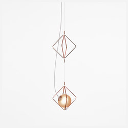 Jack O'Lantern Small Double Pendent Frame PC1103 | Suspended lights | Brokis