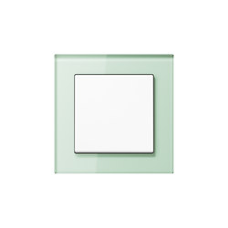 A Creation | switch soft white glass | Two-way switches | JUNG