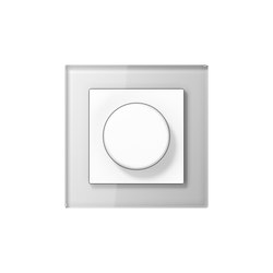 A Creation | rotary dimmer white glass | Rotary switches | JUNG