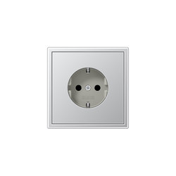 LS 990 | socket aluminium | Schuko sockets | JUNG